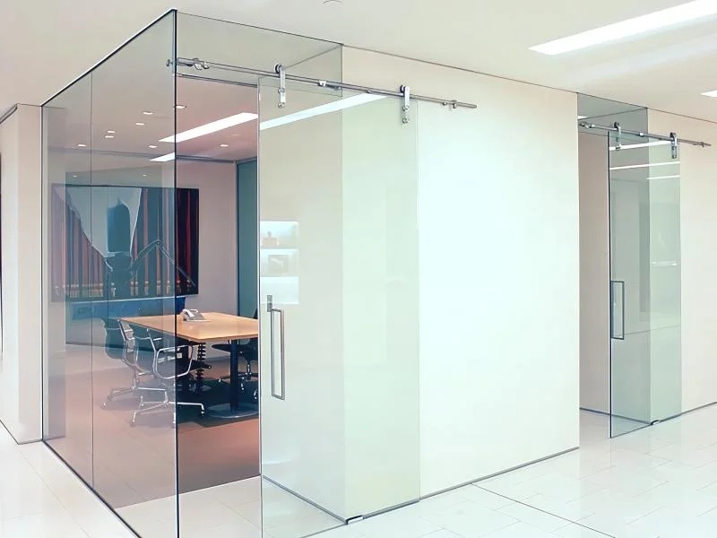 Clear Glass Partition Wall Panel