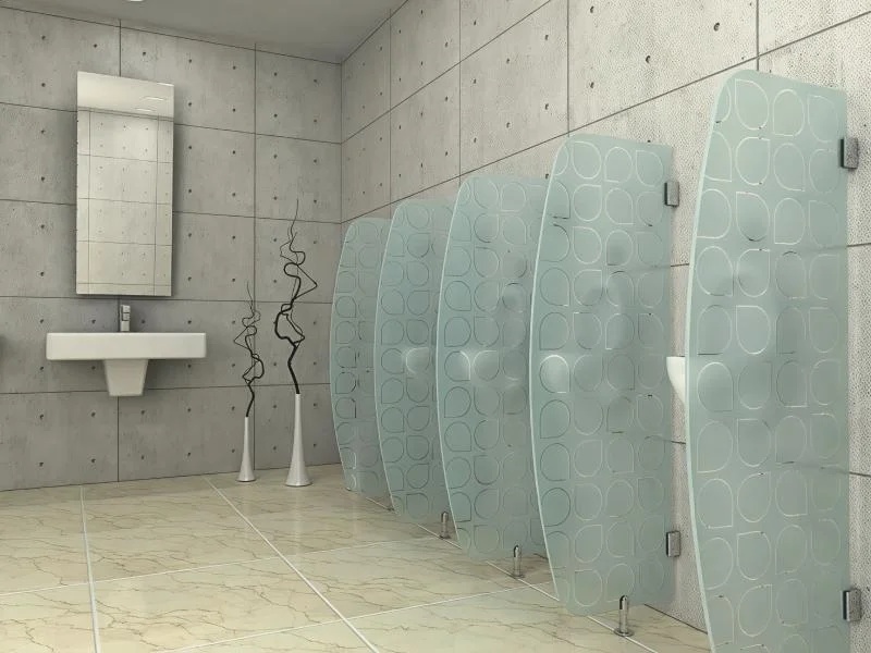 Glass Urinal Partition