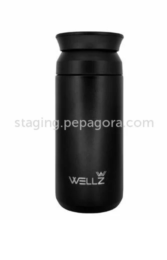 Wellz Stainless Steel Double Wall Bottle â€“ 350ml (with Lid Handle)