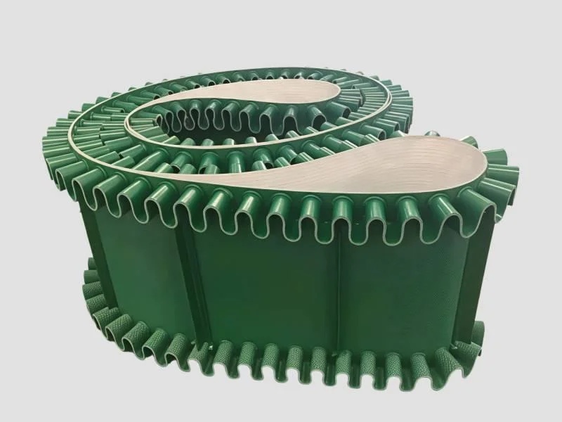 PVC Cleat Belt with Side-wall Conveyor 