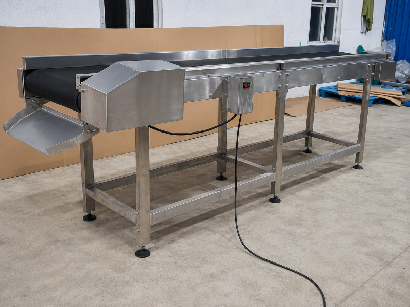 SS With Rubber Belt Conveyor
