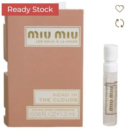 MIU MIU LES EAUX A LA MODE HEAD IN THE CLOUDS (W) EDT 1.2ML VIALS