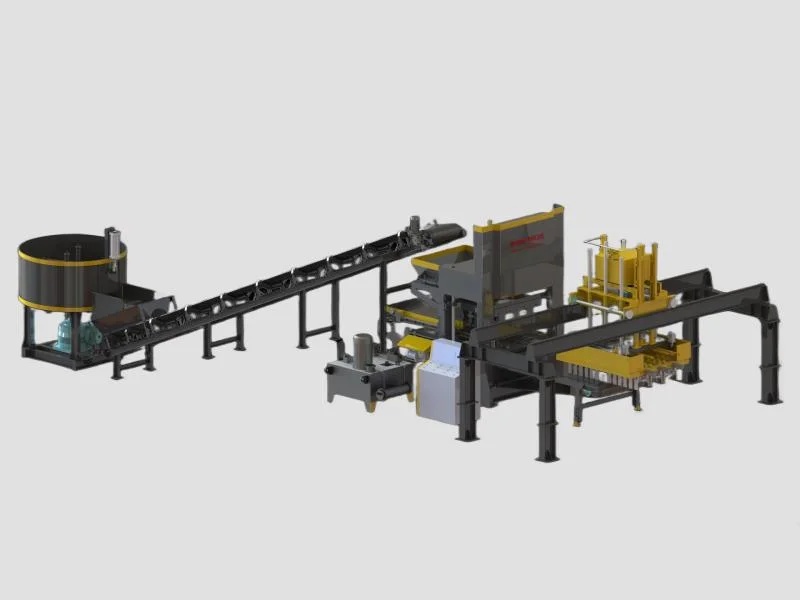 HB15 Fly Ash Brick Plant with Robotic Brick Stacker