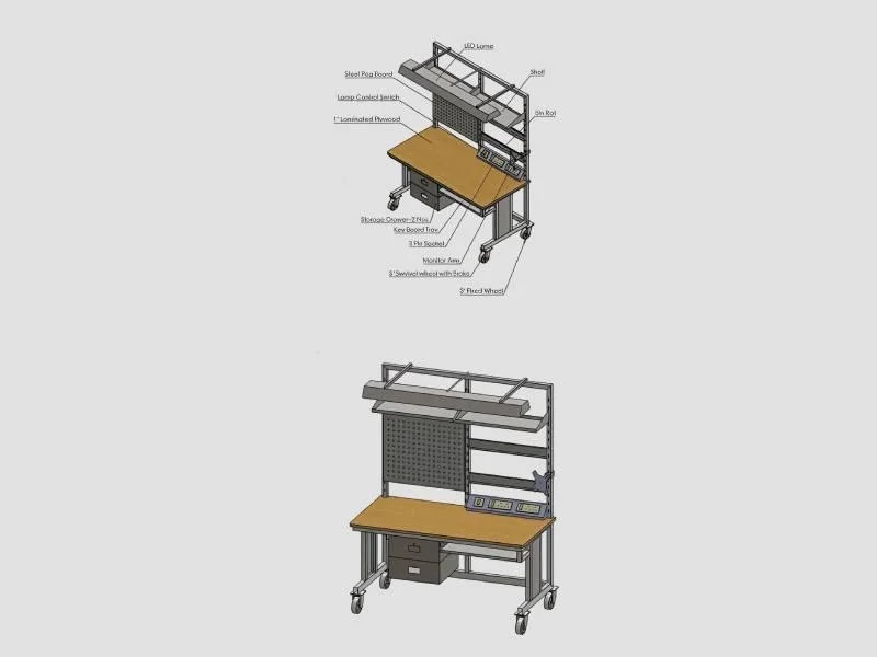 Custom-Built Industrial Workbench
