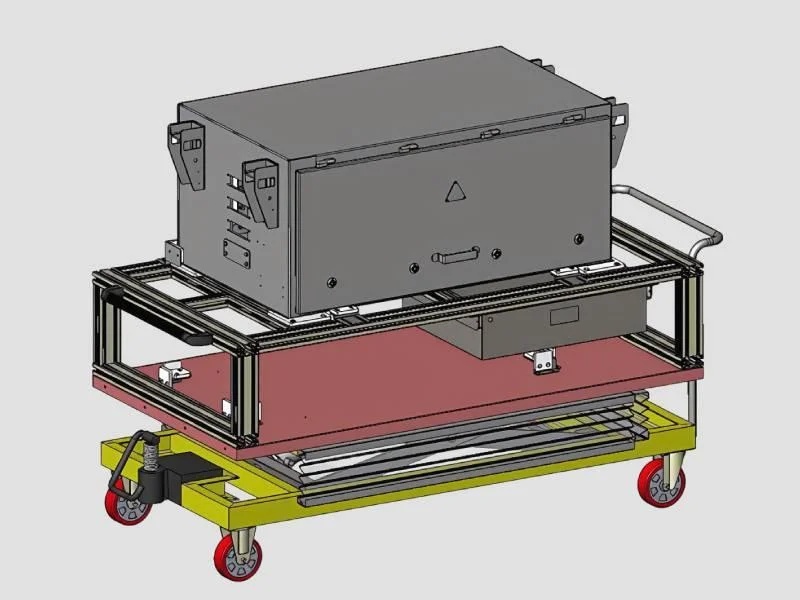 Power Model Assembly Fixture with Ergonomic Scissor Lift