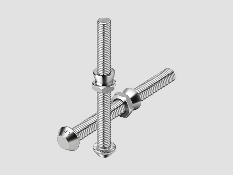 Antitheft Bolt with Break Away Security Nut - Tamper Resistant Fastener