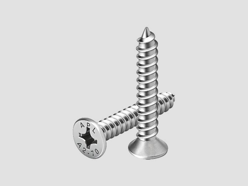 Countersunk Philips Self Tapping Screw Zinc Plated Construction Bolt