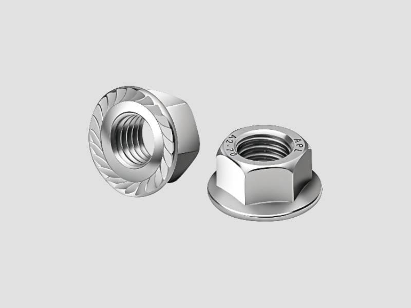 Hex Flange Nut Stainless Steel DIN 6923 Machinery Hardware