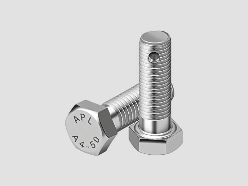 Hex Head Bolt with Hole - Industrial Fastener for Safety Pins