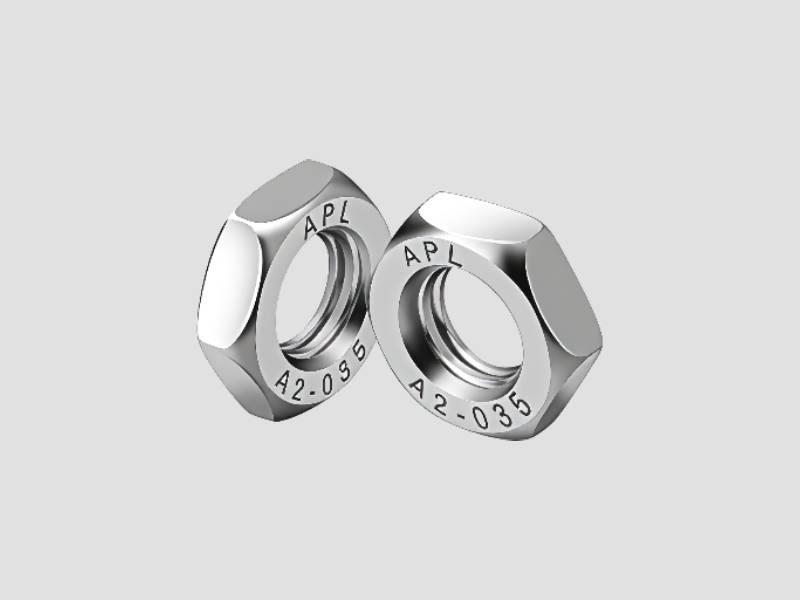 Industrial Hex Lock Nut - 439 Stainless Steel Fastening Component