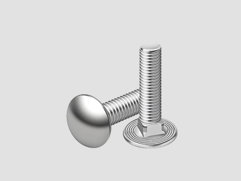 Mushroom Head Square Neck Bolt - Stainless Steel Industrial Fastener