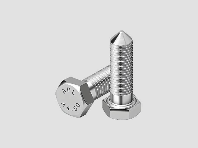 Pointed Hex Head Bolt - Industrial Fastener for Precision Alignment