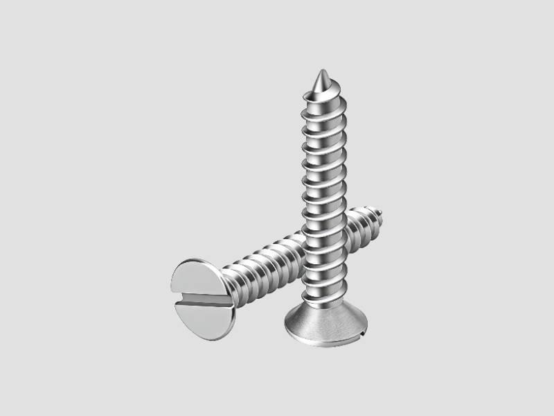 Slotted CSK Self Tapping Screw Carbon Steel