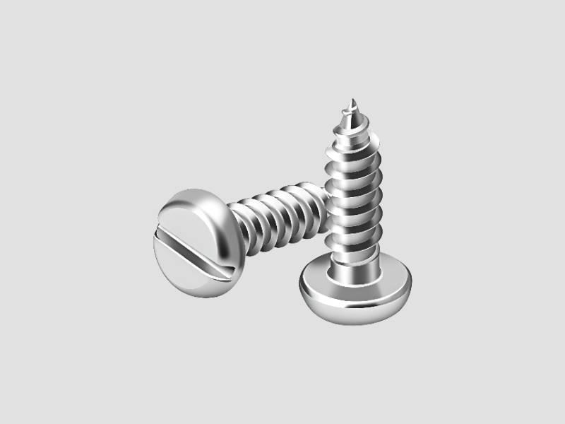Slotted Pan Head Self Tapping Screw Stainless Steel