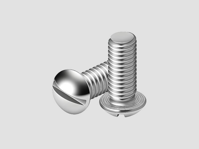 Slotted Round Head Screw Stainless Steel