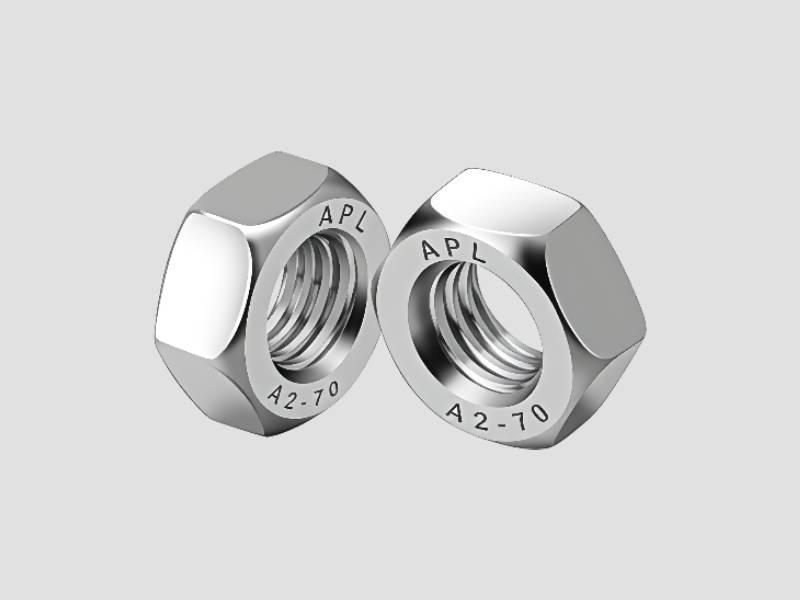 Stainless Steel Hex Nut - DIN 934 Industrial Fastening Component