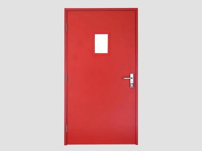  Red Fire Rated Steel Door