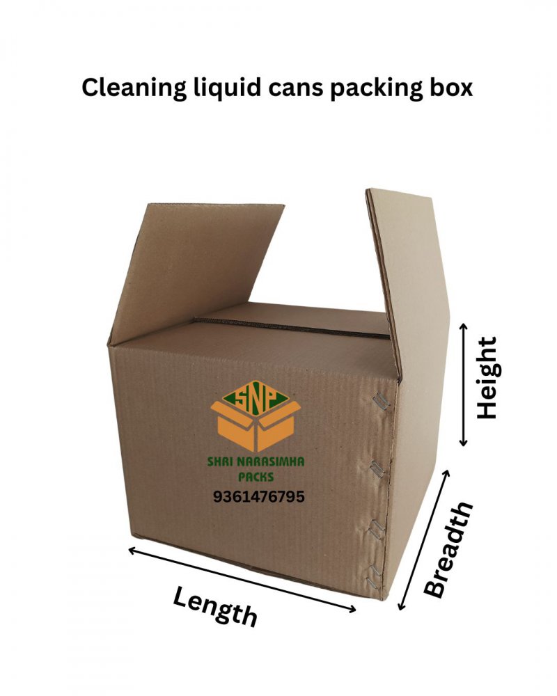 Cleaning liquid cans packing box