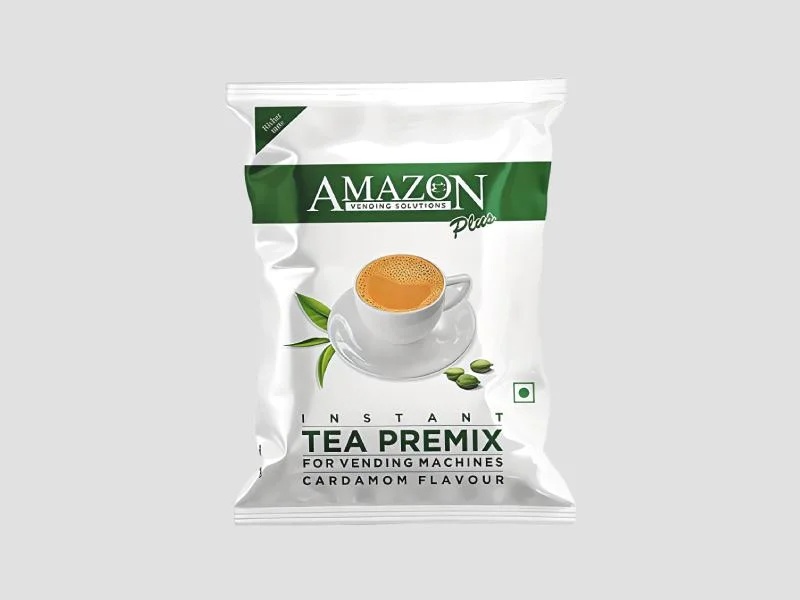AMAZON Plus 3-in-1 Cardamom Tea Premix – Bold Elaichi Flavour For Vending Machines