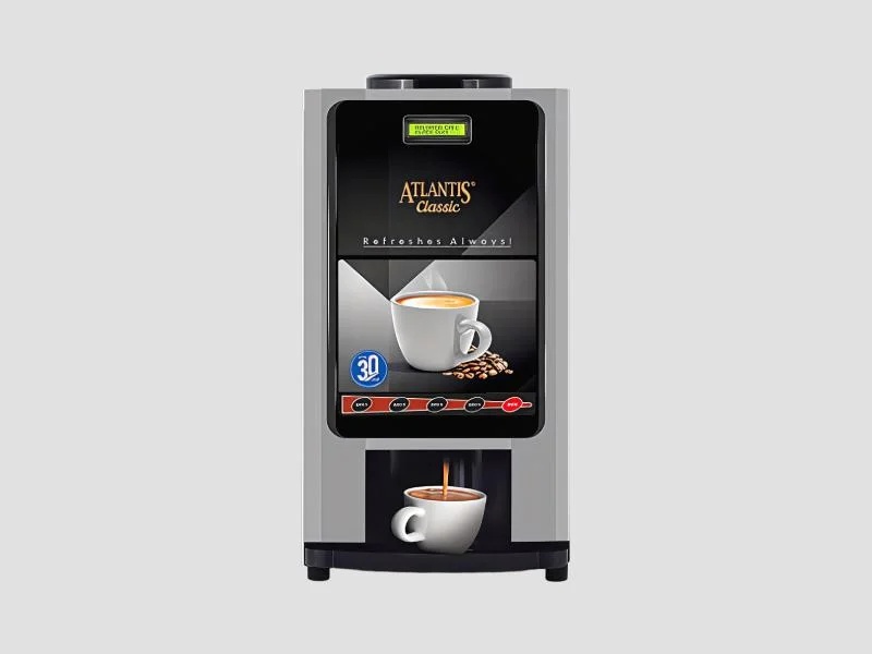 ATLANTIS CLASSIC – 2 Lane Tea-Coffee Vending Machine – 3 Ltrs hot Tank