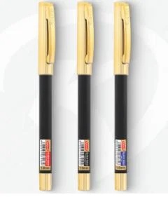 Krish Black Gold Premium Ballpoint Pen with Smooth Ink & Metal Accents