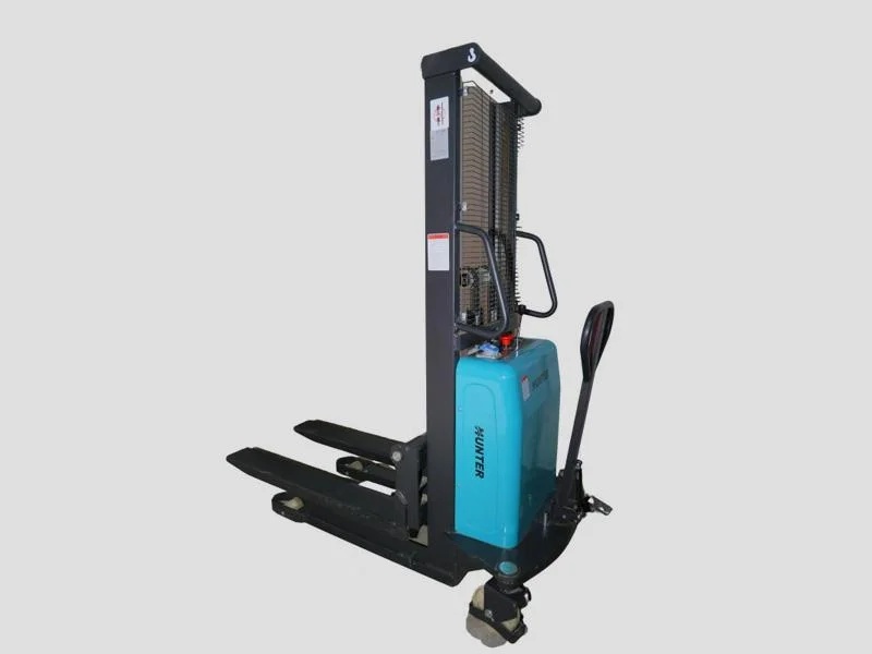 Semi-Electric Stacker 1 Ton Capacity With 1.6m Lifting Height