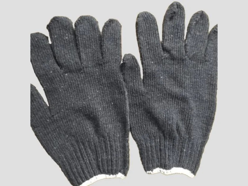 Grey Cotton Knitted Hand Gloves (40 gm)