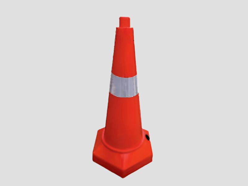 Plastic Hexagonal Base Traffic Cone Sand Fillable