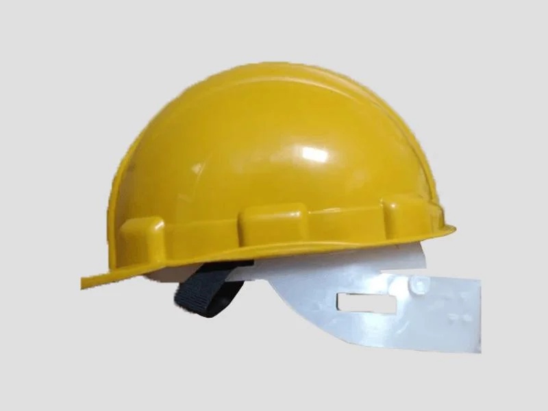 Yellow Plastic Safety Helmet for Industrial Protection