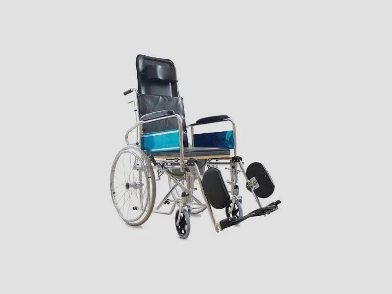 Commode Wheelchair for Patient Care