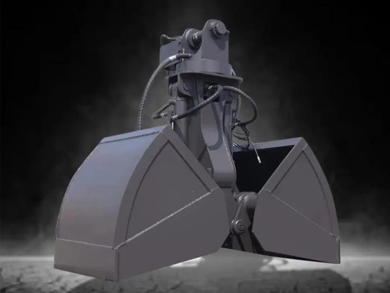 Clamshell Bucket Attachment for Excavators Bulk Material Handling