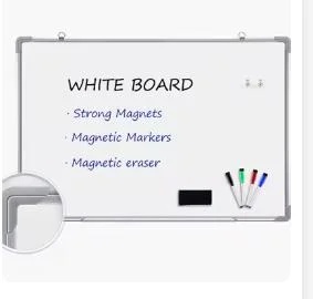 Aluminum Frame Magnetic Dry-Erase White Board for Office & Classroom 