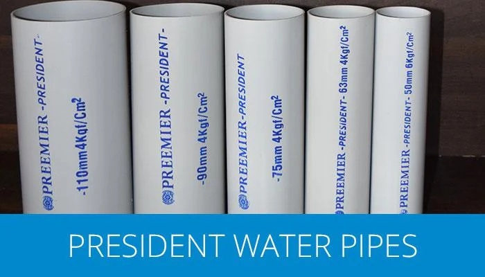 AKC PREEMIER PRESIDENT PVC Pipes 20-200mm for Agriculture & Irrigation