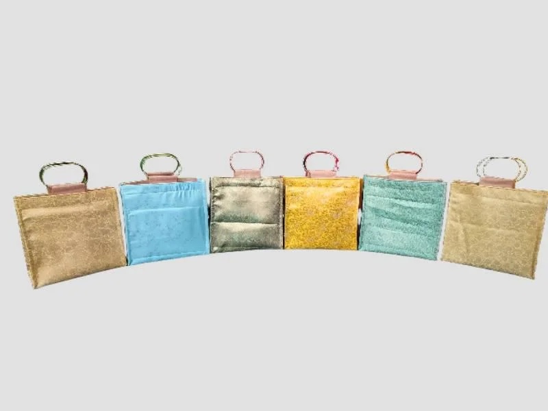 Brocade Silk Jute Bags Marriage Return Gift Premium Finish Use