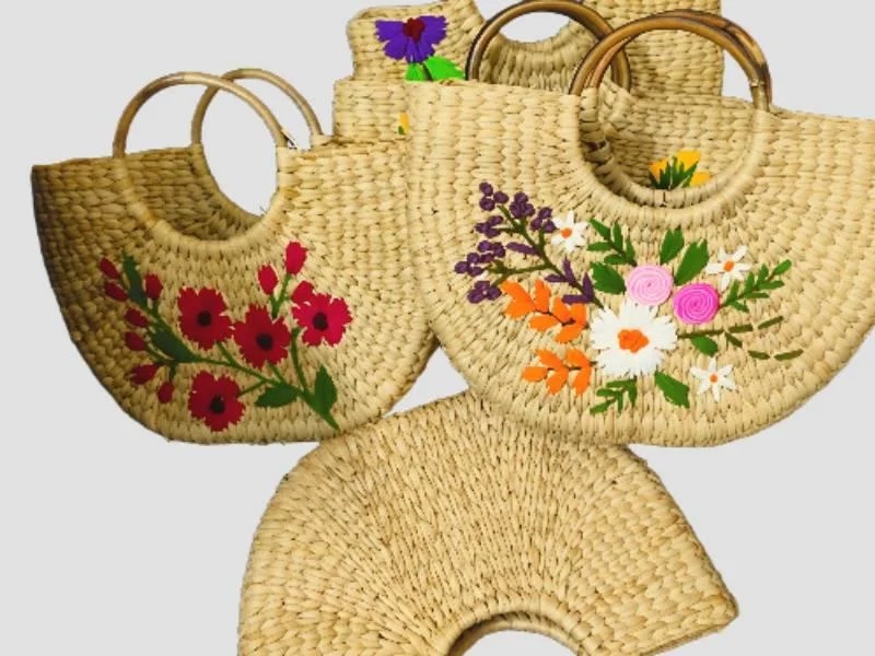 Kora Mat Bags Natural Fiber Handmade Temple And Function Use