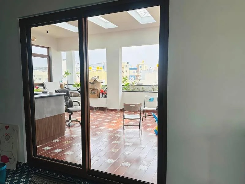 UPVC Door Double Glazing Office Fit