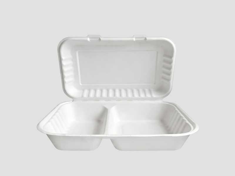 10x6 2CP Clamshell Container For Food Packaging And Takeaway Applications