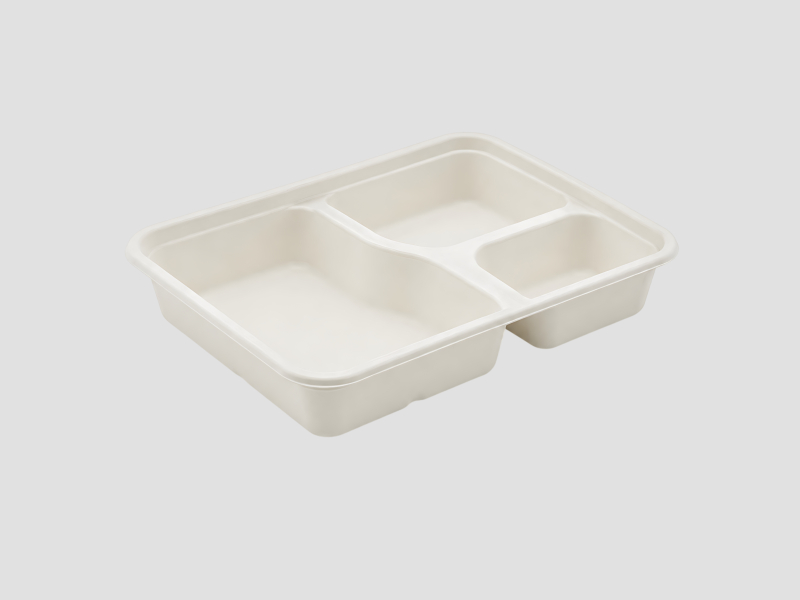 3 CP Anti Leak Meal Tray B2B For Secure Food Packaging Applications