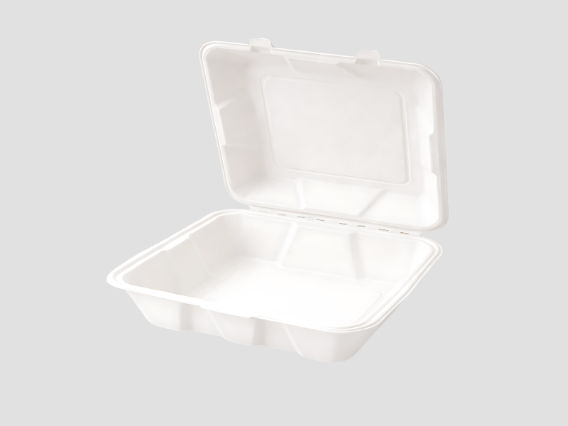 6x6 Clamshell Container For Food Packaging And Takeaway Applications