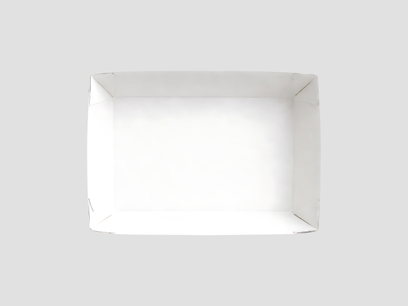 White Boat Tray With Lid 250 ML For Food Serving And Takeaway Applications