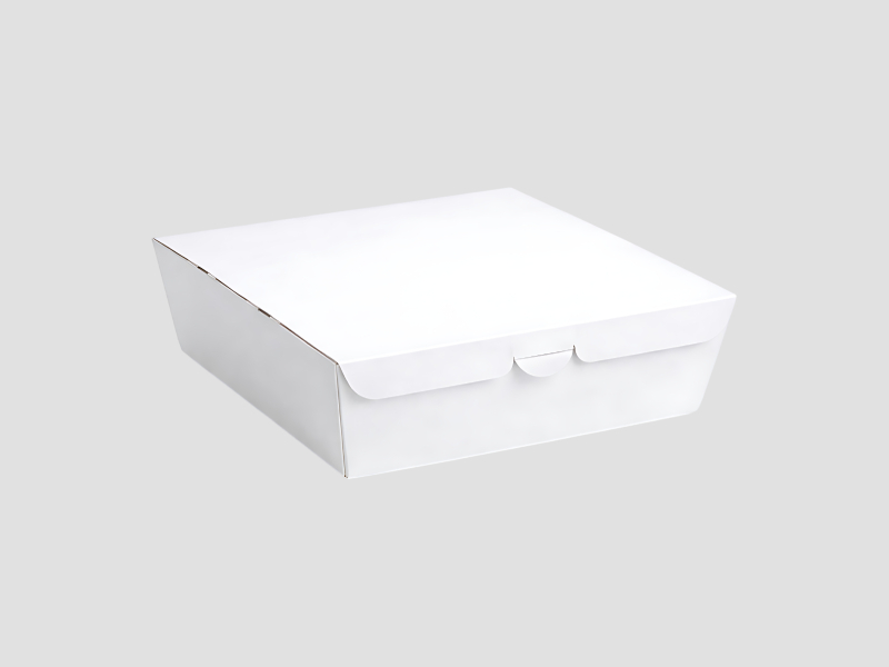 White Food Boxes With Lid 500 ML For Food Packaging And Takeaway Applications