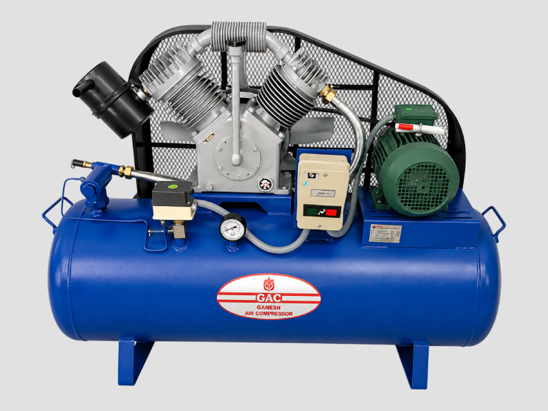 Dual Pump Base Mounted Air Compressor for Industrial Use