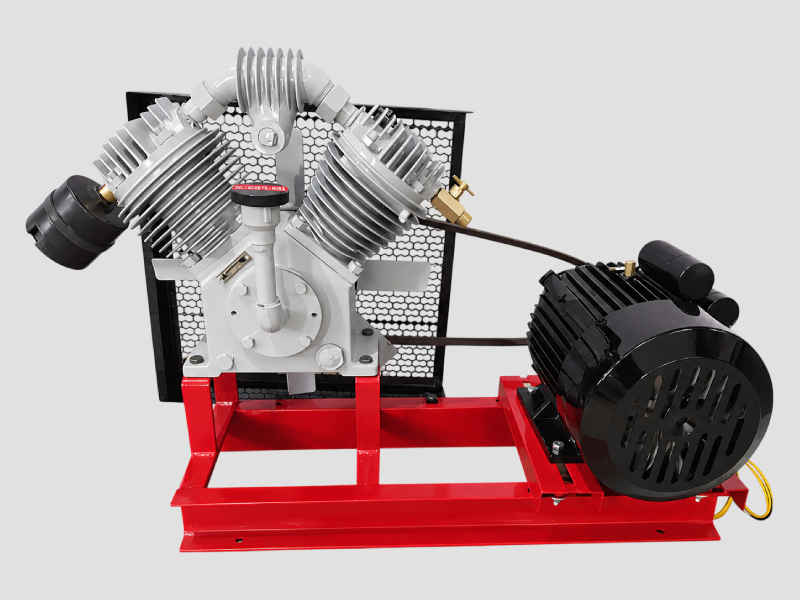 Reciprocating Air Compressor Head with Electric Motor Assembly