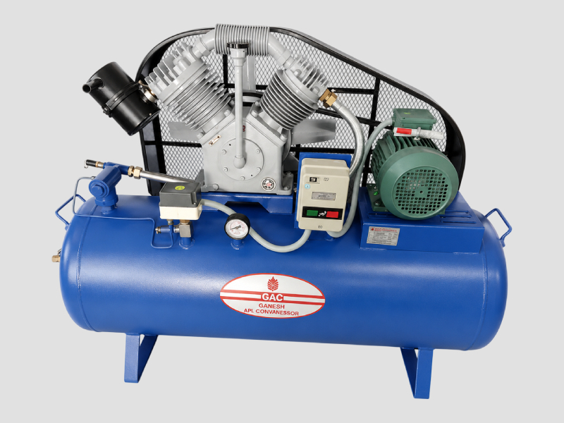 Two Cylinder Motor Driven Mobile Compressor for Industrial Use