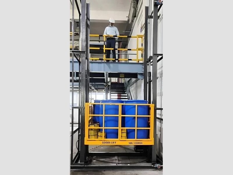 Goods Lift designed For Vertical Movement Of Heavy Materials