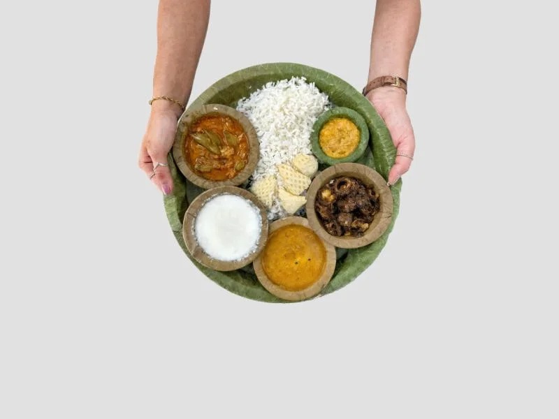 Siali Leaf Plate 12.5 Inch Fine Stitched Eco Friendly Serveware
