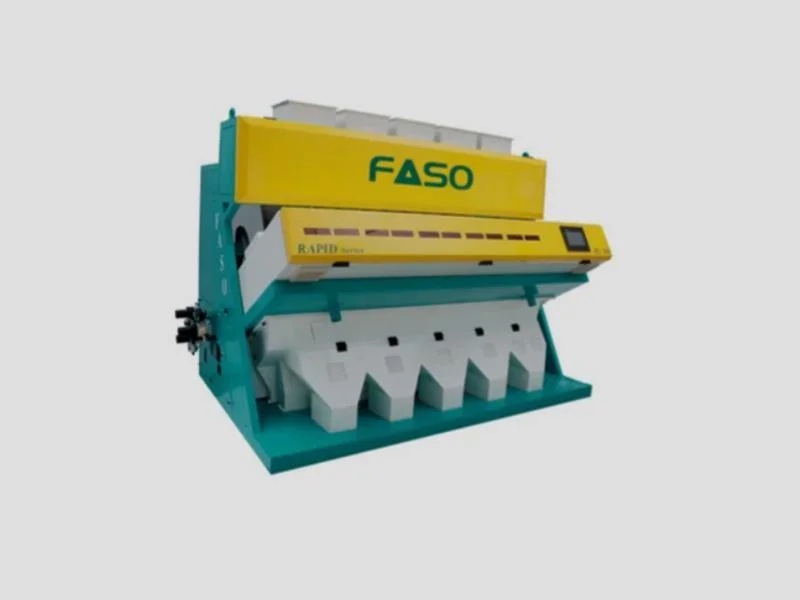 Automatic Rice Color Sorting Machine 4 T/H Industrial Sorting System