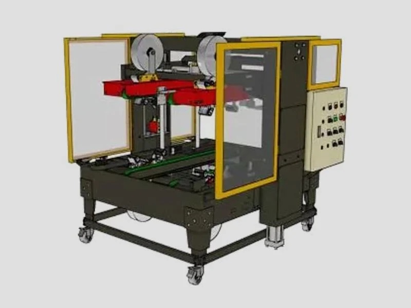 Automatic Random Size Carton Edge Sealer PW 566AEG Industrial Packaging System