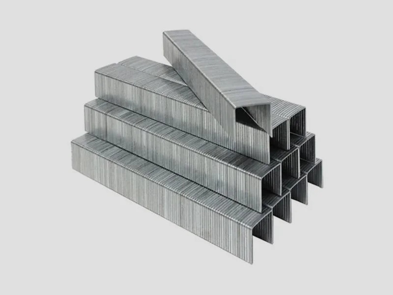 Industrial Staple Pins Galvanized & Coated for Packaging & Furniture