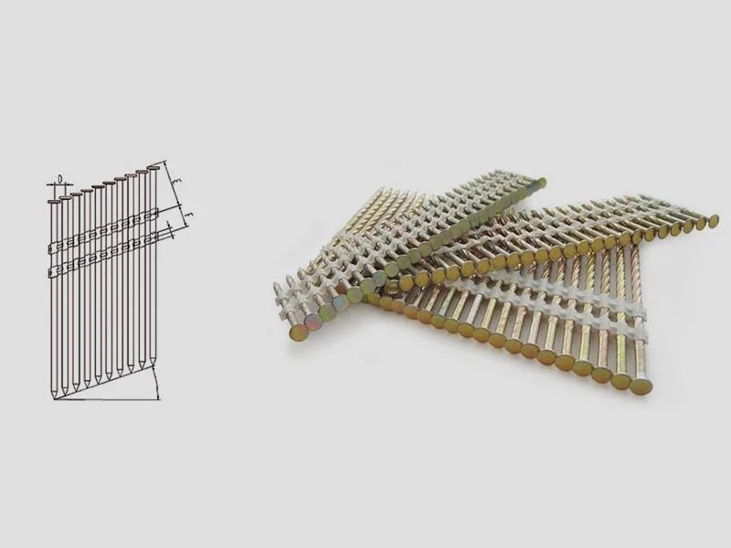 Plastic Strip Nails Smooth/Ring/Screw Shank for Construction Use